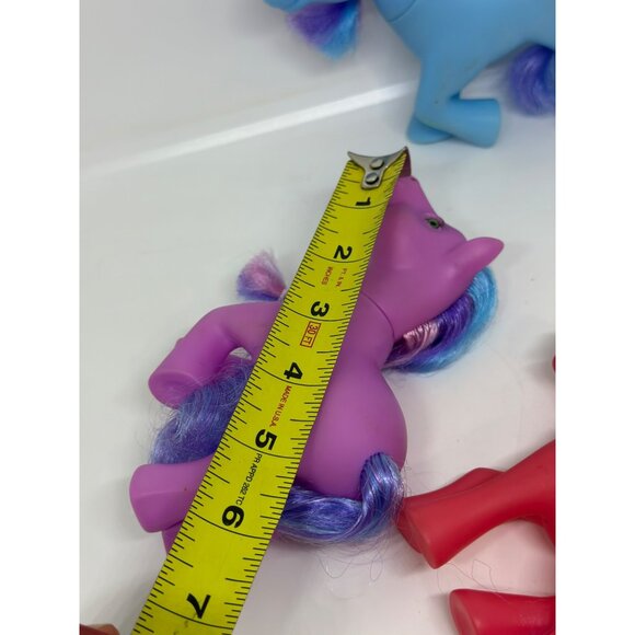 My Little Pony Twilight Rainbow-Dash 5"/6" Port-o-Bella Horse Set-of-3 Colorful - Picture 7 of 8